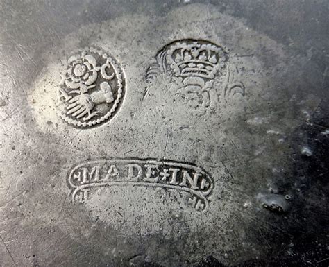Antique pewter rare pewter marks. At 1stDibs, there are several options of antique pewter hallmarks available for sale. Frequently made of metal, pewter and silver, all antique pewter hallmarks available were constructed with great care.Antique pewter hallmarks have been produced for many years, with earlier versions available from the 18th Century and newer variations made as recently as the 20th Century. 