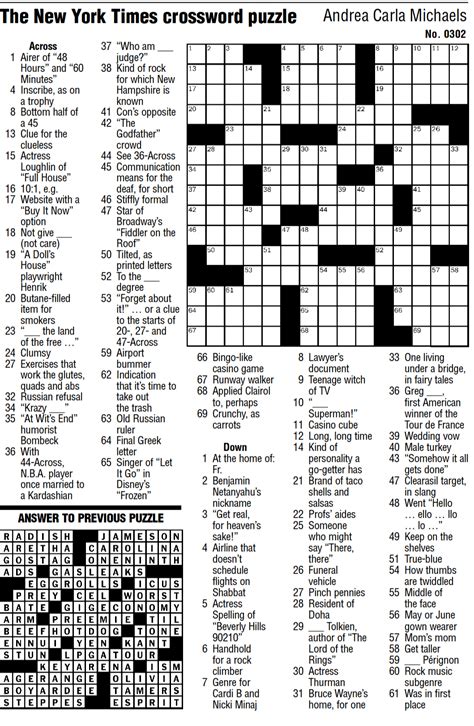 Clue & Answer Definitions. STRONGLY (adverb) in a powerful manner. The New York Times crossword was first published in The New York Times in 1942 and has been a daily feature ever since. It is known for its high level of difficulty and for its clever, often playful, clues and themes.. 