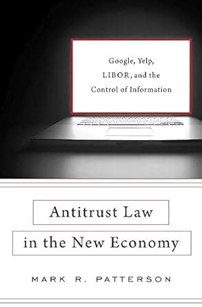 Antitrust law in the new economy google yelp libor and the control of information. - Industrial and commercial power systems handbook by f s prabhakara.