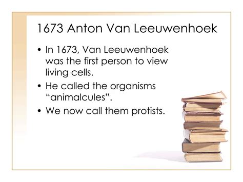 Anton van leeuwenhoek biography timeline of events