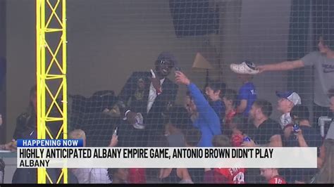 Antonio Brown stayed off the field at MVP Arena