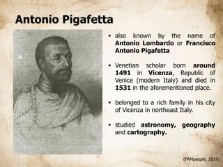 Antonio pigafetta educational background