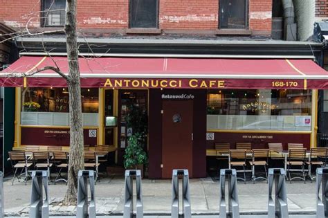 Antonucci cafe ues. If you are in the UES and want legit homemade pasta, please stop by this place!!!! Xo. Helpful 0. Helpful 1. Thanks 0. Thanks 1. ... Antonucci Cafe. 189 $$$ Pricey Italian, Cafes. Tiramisu. 225 $$ Moderate Italian, Desserts, Pizza. Eléa. 312 $$$ Pricey Mediterranean, Greek, Desserts. 