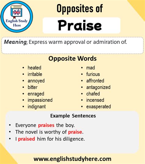 Antonym for praise. Things To Know About Antonym for praise. 