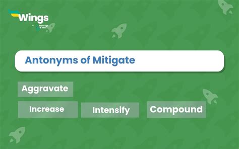 Antonym mitigate. Things To Know About Antonym mitigate. 