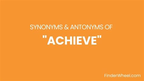 Antonym of achieve - Synonyms.com