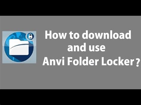 Anvi Folder Locker Free for Windows