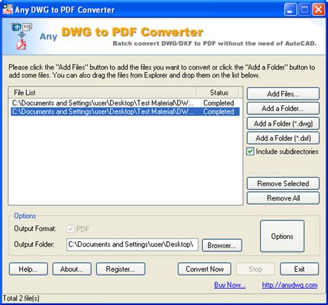 Any DWG to PDF Converter for Windows