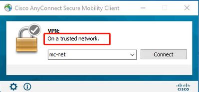 Anyconnect trusted network detection.  The profile can be configured with the T...