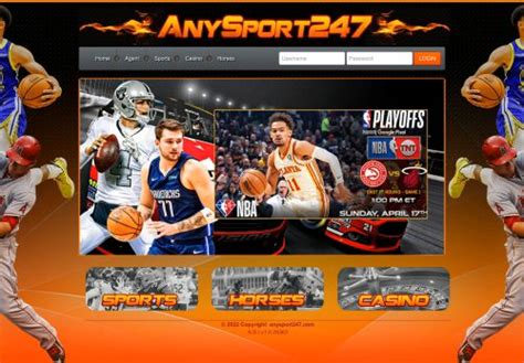 Anysport247.com. AllSports247 offers players a betting experience like no other. Enjoy our exciting online casino games, the intensity of the live in-play, wager on majestic horse racing, or bet on an endless array of sports betting options keeping you in the action 365 days a year. 