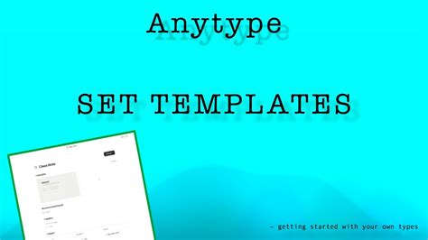 Anytype Templates