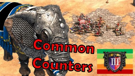 Aoe2 elephant counter. If you go pikes, scorpions are a great support unit. Pikes deal massive damage to elephants (+32 +47 and +60 respectively, they take both the anti cav and anti elephant bonuses). Keep in mind the price of those beasts, even losing 2-3 pikes per elephant is worth it. Some ranged units safely behind to deal extra damage also might help. 