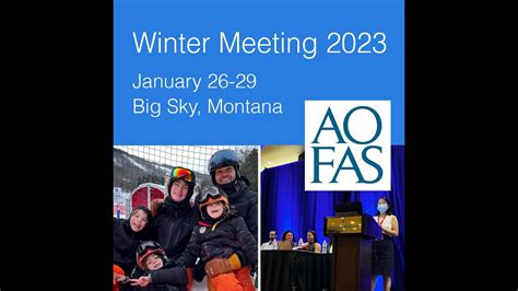 Aofas Winter Meeting 2023