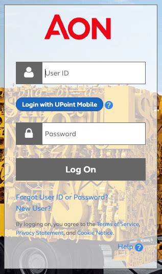 Aon upoint login. (Use Google Chrome for the best experience) Username Please enter your username Forgot your username? 