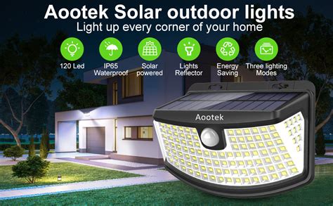 Aootek New Solar Lights 120 LEDs with Lights …