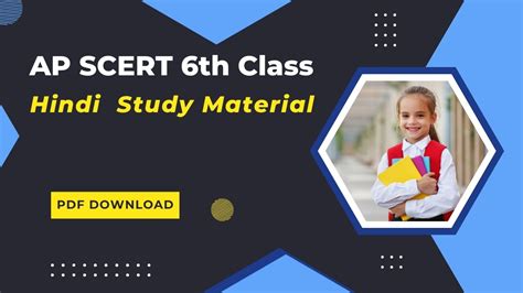 Ap 6th class hindi textbook pdf.  The textbook covers the complete course structure, along wi...