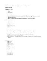 Ap Human Geography Chapter 8 Study Guide Answer Key Amazon Com Ap