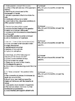 Ap Multiple Literature Test Practice With Answers Choice