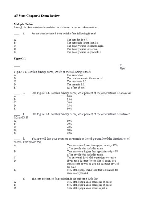 Ap Stats 7 Answers Chapter