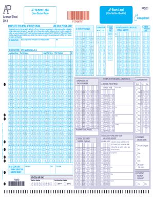 Ap answer sheet pdf. May 13, 2015 ... Now place it on page 1 of your answer sheet on the light blue box near the top right-hand corner that reads “AP Exam Label.” If students ... 