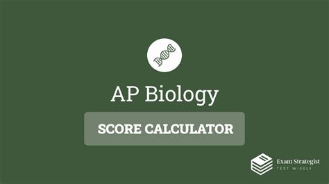 Calculate your AP Biology exam score with this interactive score calcu