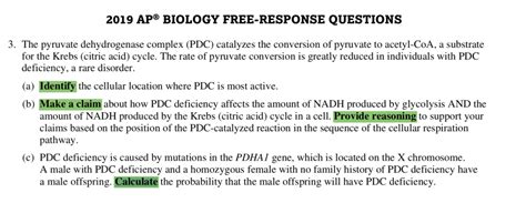 Original free-response prompts for AP® Biology that mimic the questions found on the real exam. Our expert authors also provide an exemplary response for each AP free response question so students can better understand what AP graders look for. ... Short Answer Free Response. 8 questions. Osmoregulation in Fish. 1.A, ENE-2, ENE-2.H, ENE-2.H.1 ...