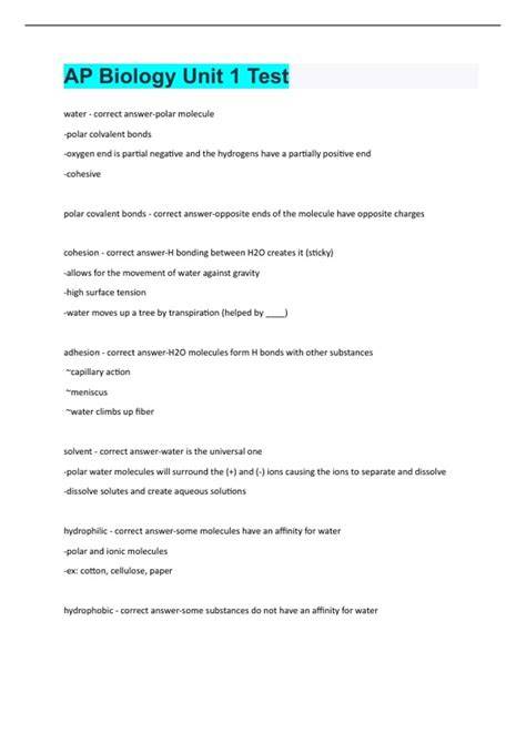 Ap biology unit.  Ace your next test.  It includes definitions of essent...