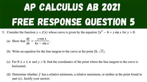 The 2021 AP Calculus AB exam will test stude