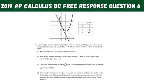 Ap calc bc 2019 frq answers. AP ® CALCULUS AB FREE-RESPONSE QUESTIONS CALCULUS AB SECTION II, Part A Time—30 minutes . Number of questions—2 . A GRAPHING CALCULATOR IS REQUIRED FOR THESE QUESTIONS. 1. People enter a line for an escalator at a rate modeled by the function r given by ⎧ ⎪ t t. 3 7 ⎪⎪ 44 1 for 0 ££ t ⎪ ()(rt ()=⎨ 100 300− ) 300 ... 