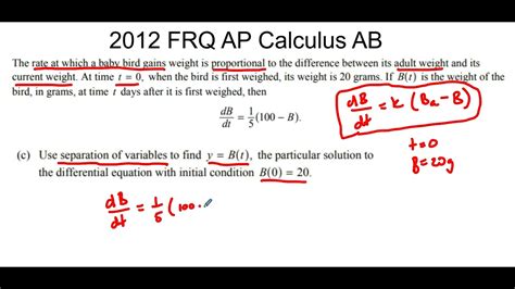 Ap calculus 2012 frq. AP Calculus AB is an introductory college-level calculus course. Students cultivate their understanding of differential and integral calculus through engaging with real-world problems represented graphically, numerically, analytically, and verbally and using definitions and theorems to build arguments and justify conclusions as they explore concepts like change, limits, and the analysis of ... 