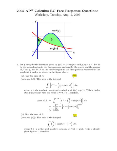 Some of the content was originally put together when I first started teaching in 2005, for the purpose of making classroom materials available to my students on the web. ... Calculus BC FRQ 2023 Form A ( Key ) ( Solutions) 2022 Form A ( Key) ( Solutions) ... AP Calculus AB/BC: ap-calc.github.io 300 Questions: ap-calc.github.io 130 Questions: ap .... 