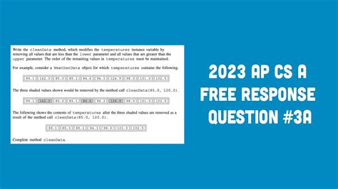 Ap computer science a frq 2023. Things To Know About Ap computer science a frq 2023. 