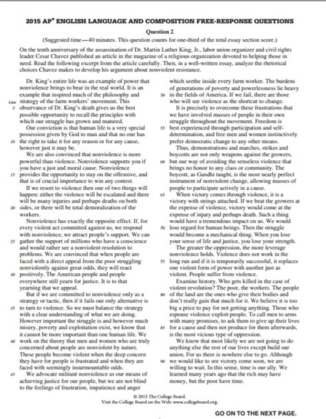 Ap english language and composition 2022 free response questions answers. Includes 5 sets of questions: 23–25 Reading questions that ask students to read and analyze nonfiction texts. 20–22 Writing questions that ask students to “read like a writer” and consider revisions to stimulus texts. Section II: Free Response. 3 Questions | 2 hours 15 minutes (includes a 15-minute reading period | 55% of Exam Score 