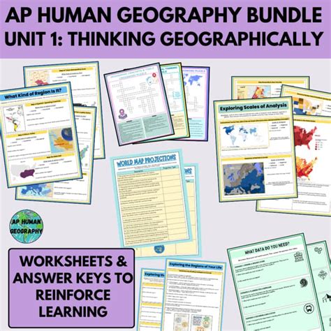 Ap human geography unit 1 lessons.  This comprehensive Unit 6 Worksheet Bundle...
