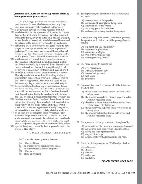 Ap lang full practice test. AP® English Language and Composition Exam SECTION I: Multiple-Choice Questions DO NOT OPEN THIS BOOKLET UNTIL YOU ARE TOLD TO DO SO. Instructions Section I of this examination contains 45 multiple-choice questions. Fill in only the ovals for numbers 1 through 45 on your answer sheet. 