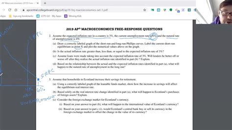 Ap macro frq answers. AP Macroeconomics 2001 Scoring Guidelines. The materials included in these files are intended for non-commercial use by AP teachers for course and exam preparation; permission for any other use must be sought from the Advanced Placement Program. Teachers may reproduce them, in whole or in part, in limited quantities, for face-to-face teaching ... 