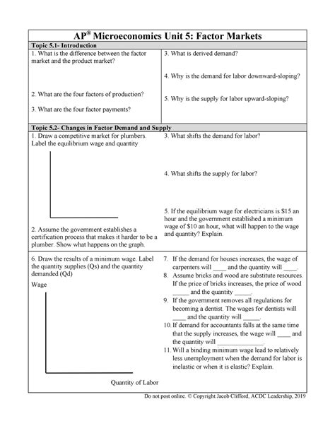 Ap micro unit 5 review. AP Microeconomics Course and Exam Description. This is the core document for this course. Unit guides clearly lay out suggested thematic course content and skills and recommend sequencing and pacing for them throughout the year. The CED was updated in the summer of 2022 to reflect a change in the calculator policy. PDF. 