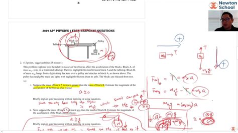 1. 2. 3. AP ® Physics 1: Algebra-Based Exam SECTION II: Free Response DO NOT OPEN THIS BOOKLET UNTIL YOU ARE TOLD TO DO SO. At a Glance Total Time 1 hour and 30 minutes Number of Questions 5 Percent of Total Score 50% Writing Instrument Either pencil or pen with black or dark blue ink Electronic Device Calculator allowed Suggested Time .... 