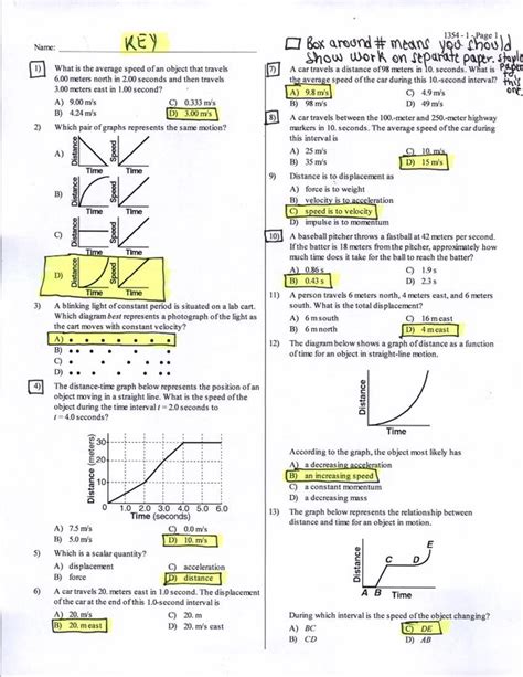 Ap physics 1 mcq practice. 1. A force F of strength 20 N acts on an object of mass 3 kg as it moves a distance of 4 m. If F is perpendicular to the 4 m displacement, the work it does is equal to. A. 0 J. B. 60 J. C. 80 J. D. 600 J. 2. Under the influence of a force, an object of mass 4 kg accelerates from 3 m/s to 6 m/s in 8 s. 