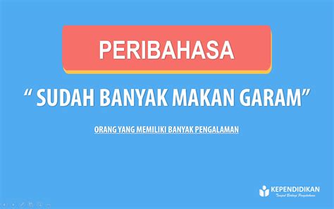 Apa Arti Peribahasa (Pepatah) Sudah banyak makan asam-garam?