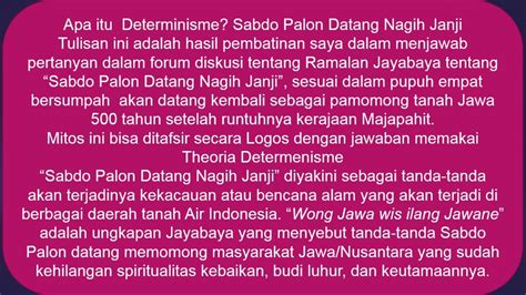 Apa Itu Determinisme? - Kompasiana.com