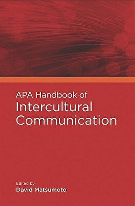 Apa handbook of intercultural communication by david ricky matsumoto. - Formulering af tungtopløselige lægemiddelstoffer ved fastdispersionsteknik.