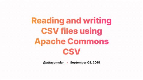Apache commons csv to json.  Apache Jenkins Server Wed, 08 Jun 2022 07:47:54 -0700 See < https...