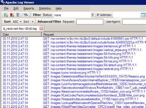 Apache log viewer. .  This is a PHP-based Apache Logs Viewer that provide...