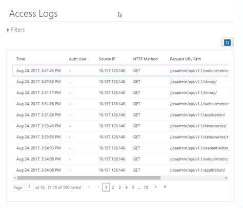 Apache logs example.  See the difference between error and access logs and ho...