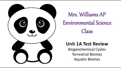 AP Environmental Science Study Guide Unit 1-2: T