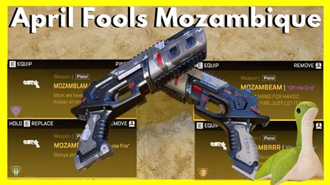 ١١ رمضان ١٤٤٤ هـ ... Apex Legends April Fools 2023 event is live now. The new event features the Mozambique shotgun. Here's the detail.. 
