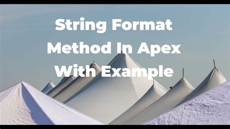 Apex string format example.  A solitary escaped single quote will be l...