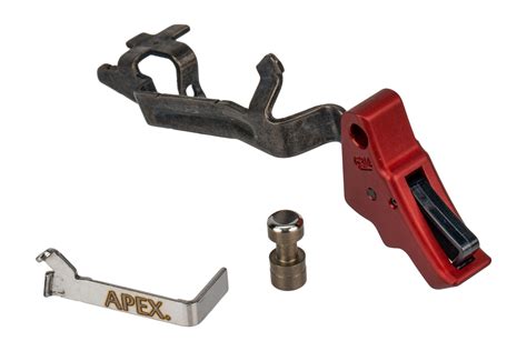 A must for any Glock owner - or your latest Glock build - the Action Enhancement Kit features the Apex Action Enhancement Trigger with a Gen 3 trigger bar, an Apex Ultimate Safety Plunger and an Apex Performance Connector. Together, these drop-in parts will: - Reduces trigger pull weight by approximately 1 lb.. 