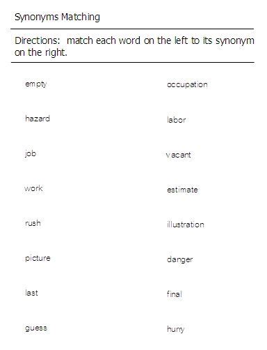 Aphasia Printable Worksheets Learning How to Read